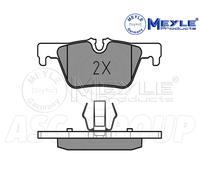 Meyle Set Pastiglia Freno, Posteriore Asse Con Anti-squeak Piastra 025 253 0717