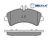 Meyle Set Pastiglia Freno, Posteriore Asse Con Anti-squeak Piastra 025 292 1720