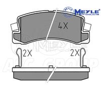 Meyle Set Pastiglia Freno,Posteriore Asse Con Anti-squeak Targa 025 200 7615 / W
