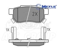 Meyle Set Pastiglia Freno,Posteriore Asse Con Anti-squeak Targa 025 213 1313 / W