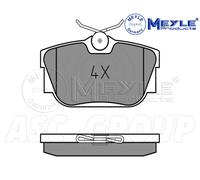 Meyle Set Pastiglia Freno,Posteriore Asse Con Anti-squeak Targa 025 232 2417 / W