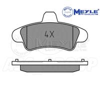 Meyle Set Pastiglia Freno, Posteriore Asse Con Anti-squeak Targa 025 234 1015/A
