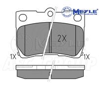 Meyle Set Pastiglia Freno,Posteriore Asse Con Anti-squeak Targa 025 243 2315 / W