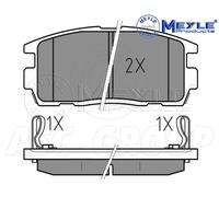 Meyle Set Pastiglia Freno,Posteriore Asse Con Anti-squeak Targa 025 244 9815 / W