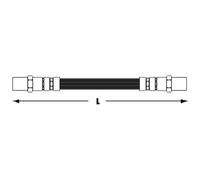 MEYLE Tubo freno 100 611 0012 ASSALE POSTERIORE Lunghezza: 202mm
