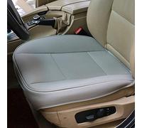 MEYLEE Cuscino del Sedile Auto, Avvolgimento del Bordo Anteriore del Sedile Cuscino del Pad per Tappetino per Auto Forniture Sedia da Ufficio con PU in Pelle,Gray