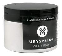 MEYSPRING White Pearl - Polvere di mica per resina epossidica, 50 g, pigmento artistico in resina bianca, per resina epossidica