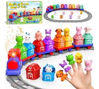 Meytccve Giocattolo Educativo per Bambini di 1-3 Anni, Set Montessori per Abbinamento e Classificazione, Treno Elettrico Moderno per Bambini Regalo di Natale o Compleanno per Maschi e Femmine