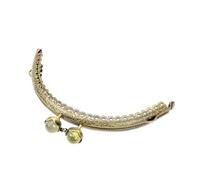 MEYTXOA Chiusura Borsa Uncinetto 10.5 CM Flash Gem Bacio Blocco Chiusura Metallo Bronzo Semicerchio Goffratura Telaio della Borsa del Merletto for Il Sacchetto Accessori Fai da Te(10.5CM No.1)
