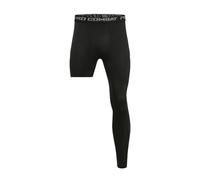 MEYTXOA Leggings a Compressione Pantaloni a Compressione da Uomo Allenamento a Strato Base Corsa Sport Stretti Leggings Tagliati su Una Gamba Basket Calcio Yoga Fitness(A,XL)