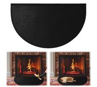 MeYuxg 100 x 60 cm Fire Superficie Resistente, Semicircolare, Piastra di Protezione Delle Scintilla per il Camino, per Proteggere il Pavimento Dalle Scintille per L'area Interna e All'aperto