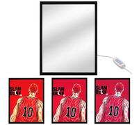 MeYuxg Anime - Cornice portafoto illuminata a specchio, anime, con cornice decorativa, luminosità regolabile, lampada giapponese per soggiorno, camera da letto, caffè e cameretta dei bambini (1.1)