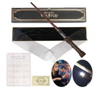 MeYuxg Bacchetta magica di Harry Potter con luce in plastica, giocattolo per cosplay, accessorio per fan, articolo per bambini a partire da 7 anni, regalo, decorazione