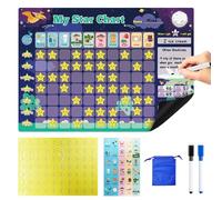 MeYuxg Lavagna per ricompensa per bambini - [30 compiti + 70 magneti] - Agenda settimanale per bambini, sistema di ricompensa ideale, agenda per attività, premio per bambini, ADHD Magnetic Board