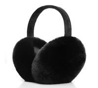 MeYuxg Paraorecchie per Donna e Uomo, Copri Orecchie Invernale Peluche, Scalda Orecchie Donna Regolabili Copriorecchie Earmuffs, Nero