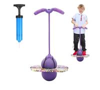 MeYuxg Pogo Stick con Maniglia, Palla per Saltare Bambini Adulti, Giochi da Esterno per Bambini, capacità di Carico 100 kg, Palla Salta Salta per L'allenamento Dell'equilibrio e Lo Sport (Viola)