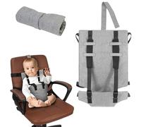 MeYuxg Seggiolone Portatile da Viaggio Regolabile,Seggiolino per Bambini Pieghevole da Viaggio con Imbracatura di Sicurezza per Casa, Viaggi, Shopping, Ristoranti