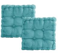 MeYuxg Set di 2 cuscini per sedia quadrati, 40 x 40 cm, spessi, per esterni e interni, per sedie da giardino, sedia da ufficio, balcone (blu cielo)