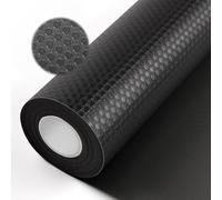 MeYuxg Tappetino antiscivolo per cassetti, 45 x 500 cm, per mobili da cucina, frigoriferi e scaffali, colore: nero