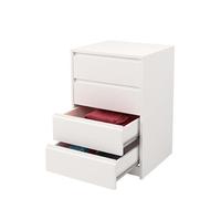 Meyvaser.com Ecommerce Company Cassettiera 4 cassetti Finitura bianca. 74 cm (altezza) 50 cm (larghezza) 45 cm (profondità)