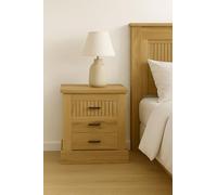 Meyvaser.com Ecommerce Company Comodino con 3 ampi cassetti, comodino per camera da letto, colore Mauvella a righe, dimensioni: 66 cm (lunghezza) x 39,6 cm (profondità) x 63,8 cm (altezza).