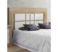 Meyvaser.com Ecommerce Company Testiera da 160 cm di larghezza x 120 cm di altezza x 3,8 cm di profondità | pratica ed elegante, facile da montare, colori Cambria e bianco (per letto da 135 a 140)