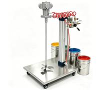 MEYVSAB Agitatore pneumatico della vernice, velocità variabile 3600 giri/min con il regolatore dell'aria, gamma 50-3600 giri/min, lama di progettazione di taglio per miscelazione e dispersione fluidi