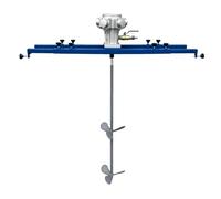 MEYVSAB Macchina pneumatica dell'agitatore della pittura, velocità variabile 0-1300Rpm, strumento di miscelazione liquido industriale per inchiostro, resina, colla, cibo - girante rivestita 1Hp