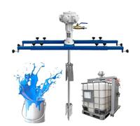 MEYVSAB Miscelatore pneumatico della pittura per il barile, agitatore dell'acciaio inossidabile di 880Mm, lunghezza regolabile 720-1200Mm, mescolando la capacità 0-1000Kg per le soluzioni leggermente