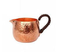 MEYZJRC Brocca per Tè in Rame con Design Retro a Mano E Beccuccio Sottile per Guidare La Bevanda d Teiera Tazza Adatto per Cerimonia Del Tè E Regalo Artigianale