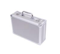 MEYZJRC Valigetta in Alluminio, Argento, Argento, 30x20x9cm | Robusta, Valigetta Porta Attrezzi, Rinforzata, Custodia per Attrezzatura,