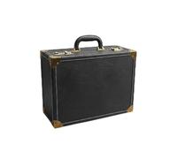 MEYZJRC Valigetta Parrucchiere Custodia Strumenti Organizer Trousse Trucco Borsa Attrezzi in Pelle PU Bloccabile con Manico Robusto Gestione Ordinata E Flusso, Array, Nero, Grande