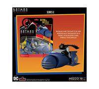 Mezco 5 Punti - DC Comics Batman: Animated Series - Batman & Batcycle - Seri