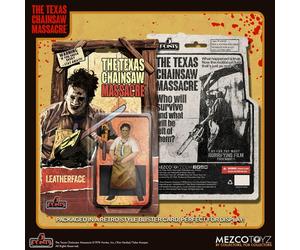 Mezco Leatherface Figur 9,5 cm The Texas Chainsaw Massacre 1974 5 Punkte