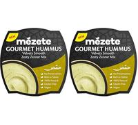 Mezete, Gourmet Hummus Con Erbe Aromatiche, Crema a Base di Ceci, Ideale Come Antipasto o Aperitivo su dei Crostini, Come Accompagnamento a Verdure Crude, Senza Conservanti e Senza Glutine, 215 gr