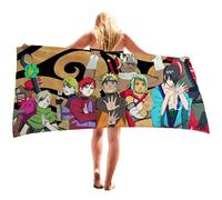 MEZHEN Asciugamano da Spiaggia per Naruto Telo Mare Microfibra Teli Mare Spiaggia Asciugamano Spiaggia Beach Towel Portatile Asciugamani da Piscina