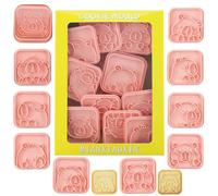 MEZHEN Formine per Biscotti Capybara Tagliabiscotti Animali Stampi Biscotti Capybara Stampo per Biscotti Cookie Cutter Taglia Biscotti Torta Decorazioni Compleanno Natale 10 Pezzi