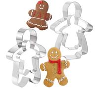 MEZHEN Formine per Biscotti Natale Tagliabiscotti Natalizi Stampi Biscotti Pan di Zenzero Stampo per Biscotti Cookie Cutter Taglia Biscotti