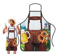 MezoJaoie Grembiule novità Bavarese - Grembiule da Cucina Bavarese Festival della Birra,Morbido Grembiule da Forno da Cucina 'Oktoberfest per grigliate al Barbecue