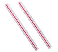 MEZOKUCEL 2 Pezzi Scalimetro Righello Trinagolare Ideale, Scalimetro Professionale Triangolare 1:100 1:200 1:250 1:300 1:400 1:500 per Architetti, Alunno
