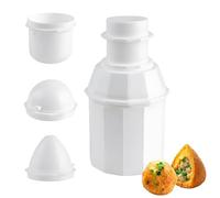 MEZOKUCEL Stampi per Onigiri 4 Pezzi, Stampi Riso Giapponese Multifunzionale 3 in 1 per Palline di Riso Triangolari, Polpette di Carne e Sushi, Riutilizzabile per Cucina Casalinga