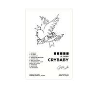 MEZUMI Poster su tela con copertina musicale di Lil Peep Crybaby, decorazione per camera da letto, sport, ufficio, stanza, regalo, senza cornice, 40 x 60 cm