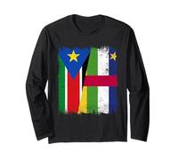 Mezza Bandiera della Repubblica Centrafricana del Sud su Maglia a Manica