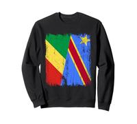 Mezza bandiera della Repubblica del Congo Congo Felpa