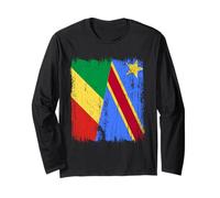 Mezza bandiera della Repubblica del Congo Congo Maglia a Manica