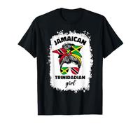 Mezza bandiera giamaicana della Giamaica Trinidad e Tobago Maglietta
