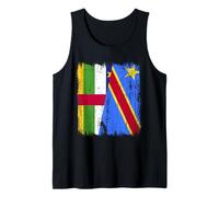 Mezza bandiera Repubblica Centrafricana Congo Canotta