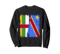 Mezza bandiera Repubblica Centrafricana Congo Felpa