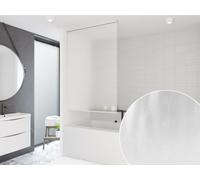 Mezza Cassettina Tenda Doccia Peva 100 Larghezza X 240 Extra Sottile Gocce Latte