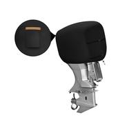 Mezza Copertura per Motore Fuoribordo adatta a 60-100HP, Copri Motore Barca Impermeabile in Tessuto Oxford 600D con 1 strisce riflettenti e 2 fibbie antivento e 1 coulisse (68 x 52 x 52 cm)